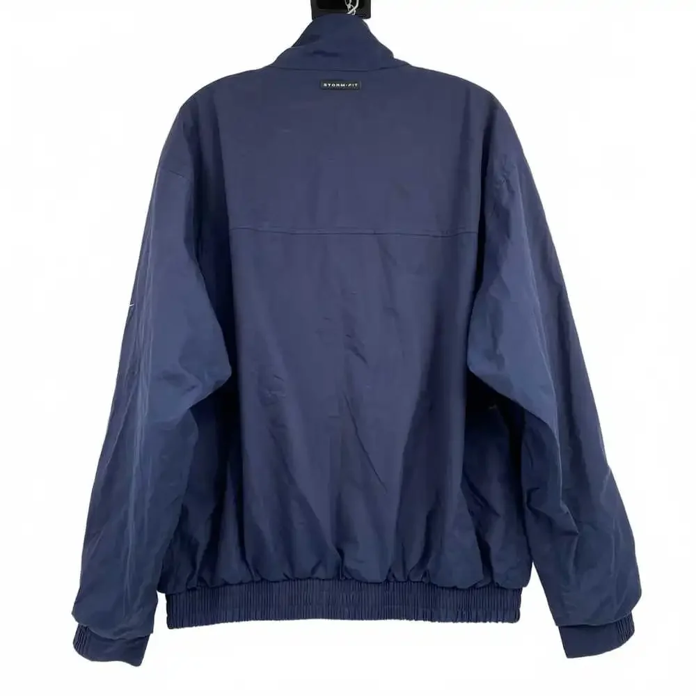 Nike Navy Blue Bomber Jacket | Men’s M Polyester, Regular Fit